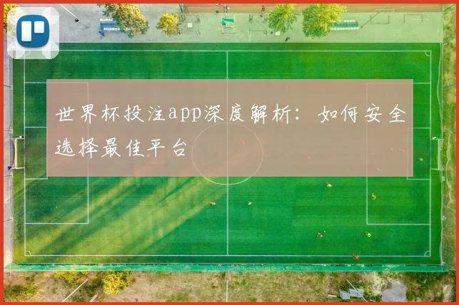 世界杯投注app深度解析：如何安全选择最佳平台