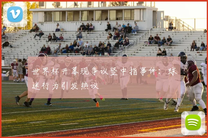 世界杯开幕现争议竖中指事件：球迷行为引发热议